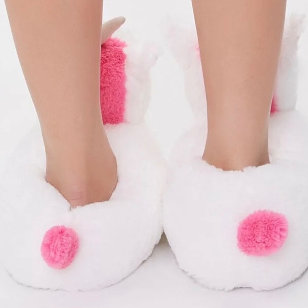 NWT FOREVER 21 PLUSH UNICORN SLIPPERS L - Picture 4 of 7